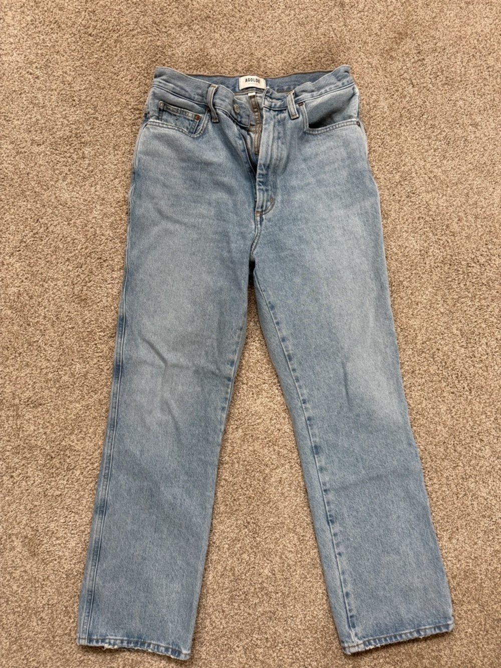 Agolde Pinch Waist High Rise Kick Jeans